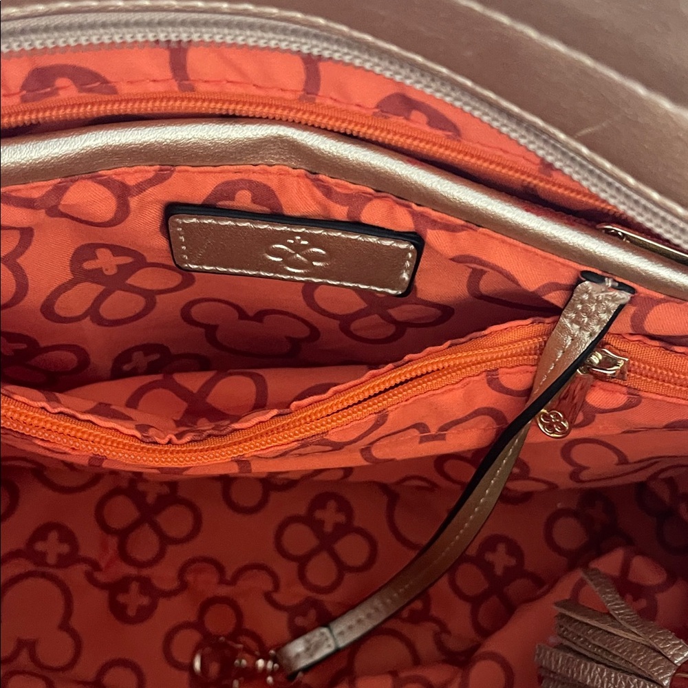 Disney Metallic Gold Shoulder Bag with Mickey Design by Jaime Ibiza - Picture 8 of 13